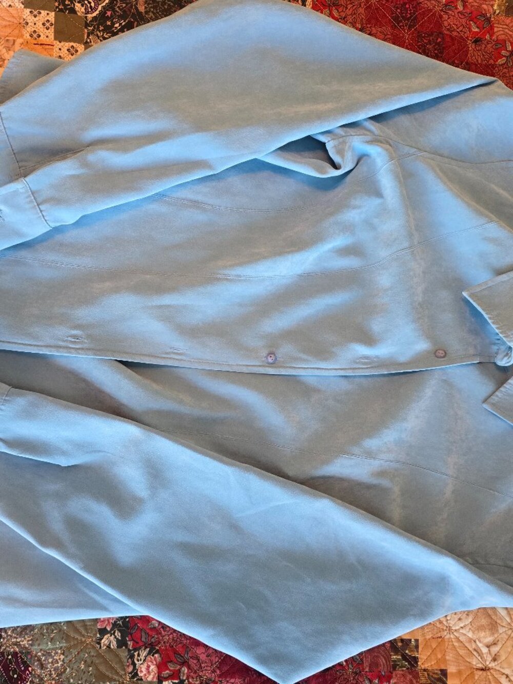 Talbots microfiber long sleeve shirt